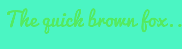 Image with Font Color 54EA61 and Background Color 4BF5C3